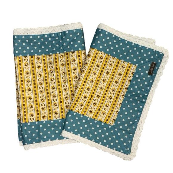 Matilda Jane Other - Matilda Jane Celebrations Set of 2 Table Runners Blue Polka Dot Sunflower